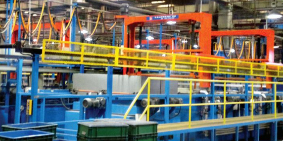 خط تولید اتوماتیک آلومینیوم فسفاته آهن شرکت Wuxi Trelleborg