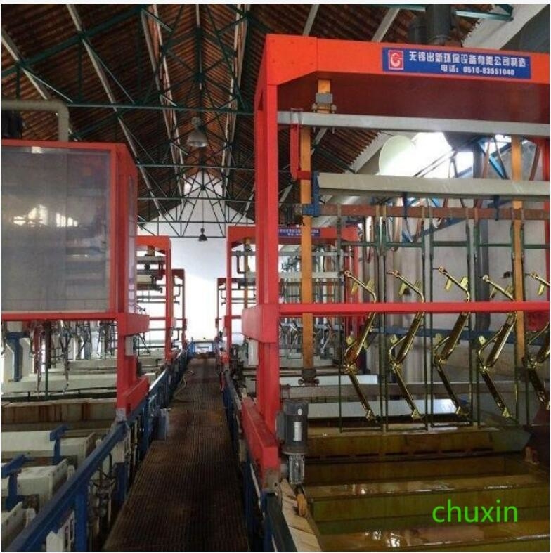 خط تولید آبکاری OEM نیکل کروم ریل چهار لایه بالا و پایین